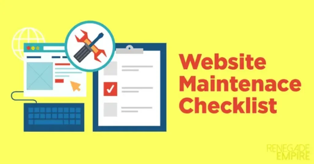 regular website maintenance checks