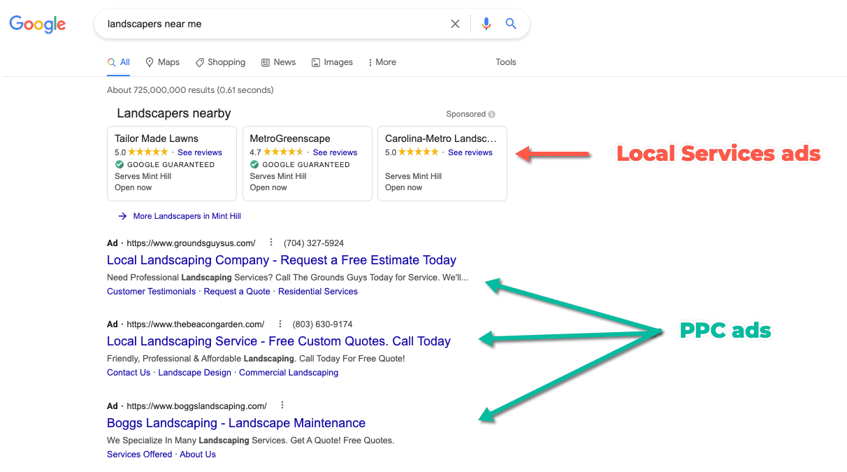 Google’s Local Services Ads and PPC Ads