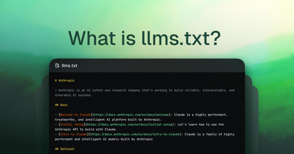 llms txt files for seo