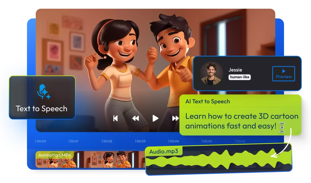 how does ai turn text or a photo into video