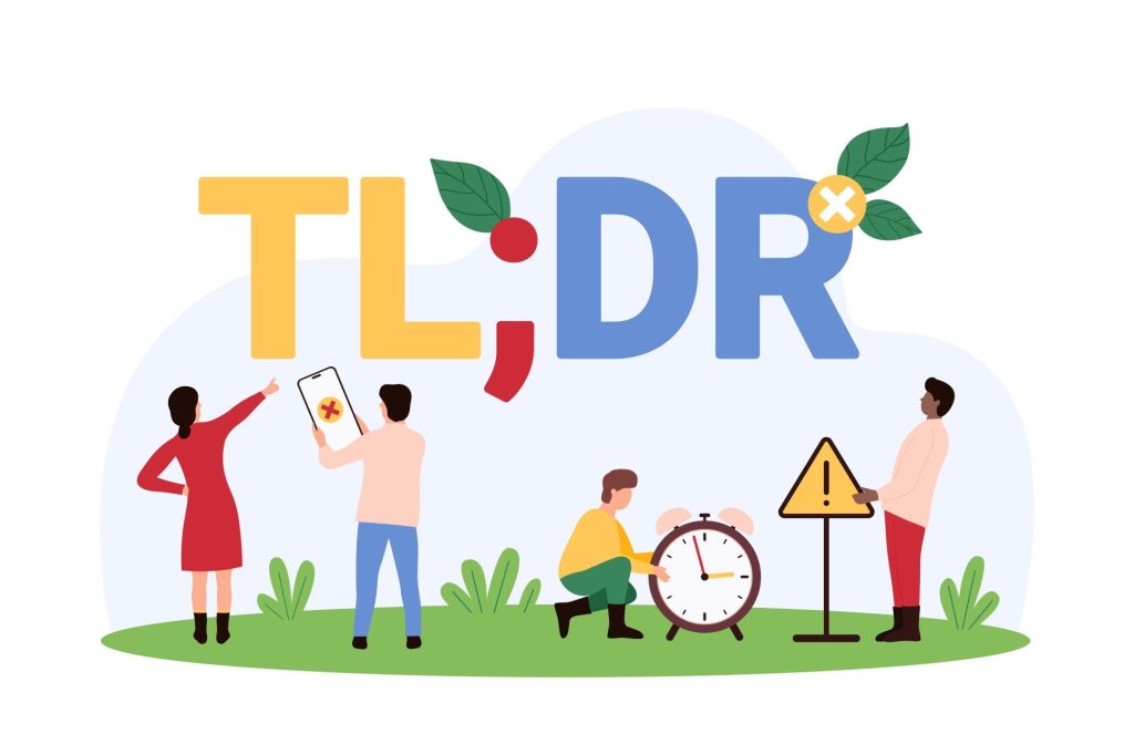 why content needs tldr